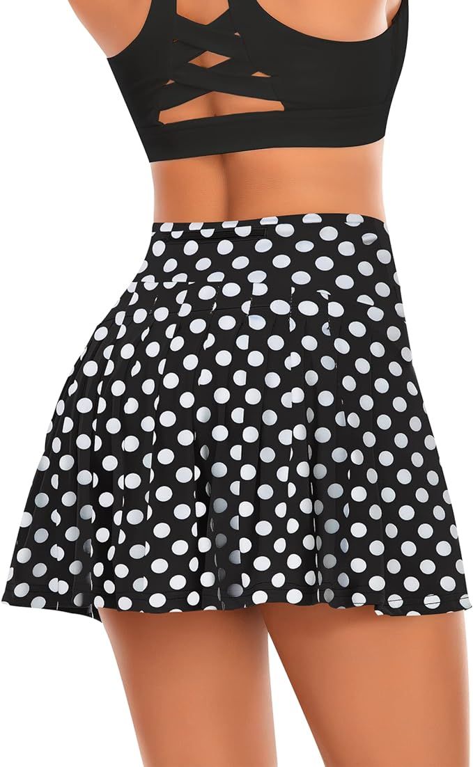 Pleated Tennis Skirts for Women High Waisted Athletic Golf Skorts with Pockets Shorts Running Wor... | Amazon (US)