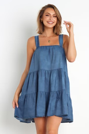 Farrah Dress - Blue Chambray | Petal & Pup (AU)