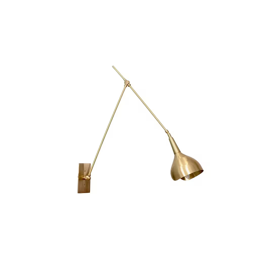 Handmade Vintage Inspired Toronto Cut Shade Wall Scones Raw Brass Light Fixture - Etsy | Etsy (US)