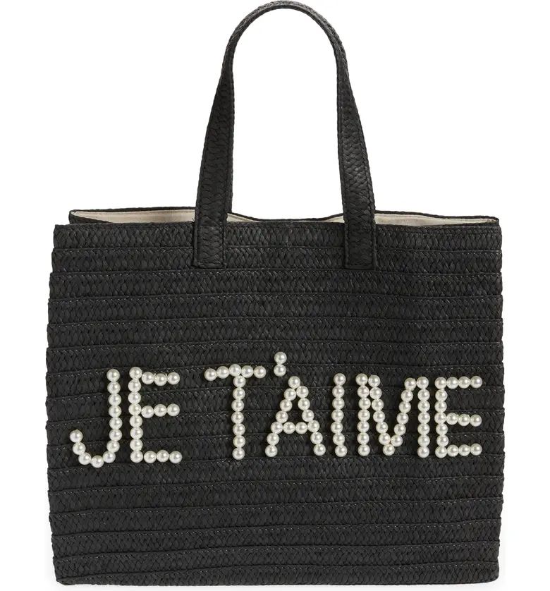 btb Los Angeles Je T-aime Straw Tote | Nordstrom | Nordstrom