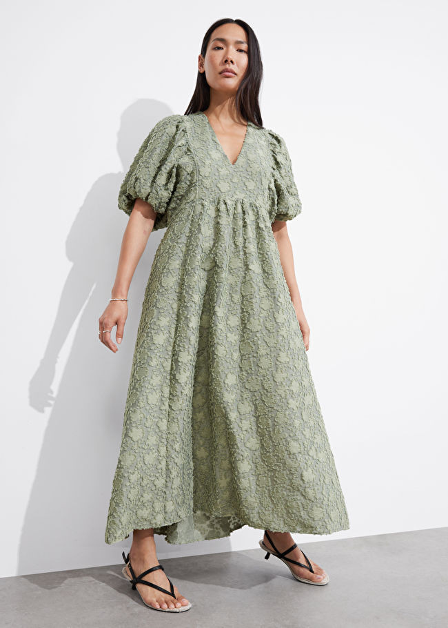 Maxikleid mit Puffärmeln | & Other Stories (DE + FR)