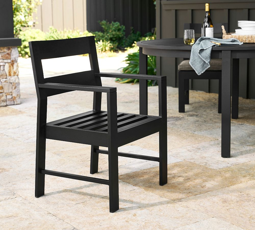 Malibu Metal Outdoor Dining & Armchairs | Pottery Barn (US)