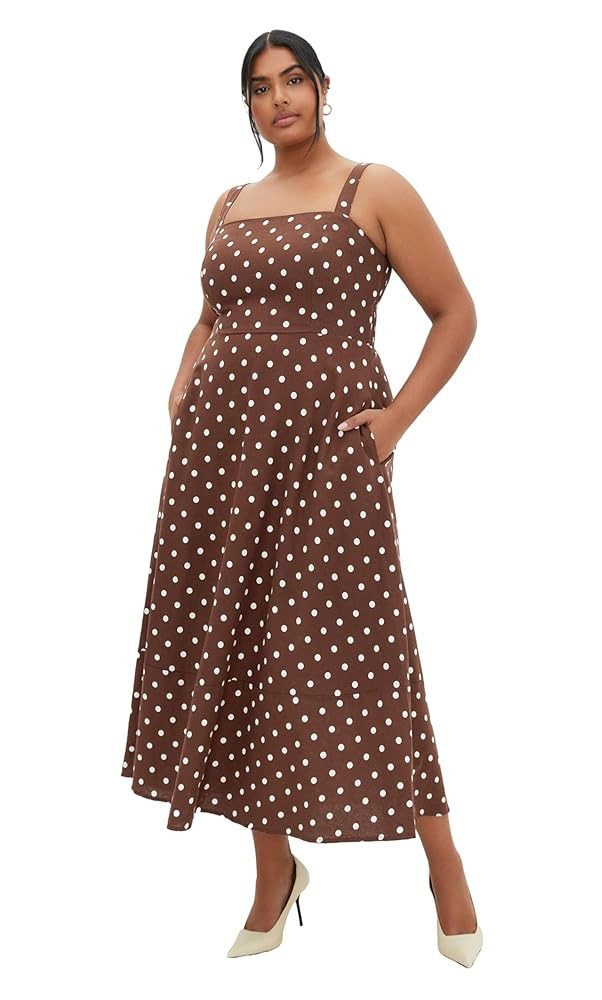City Chic Women's Plus Size Maxi Dress - Collins Print | Amazon (US)