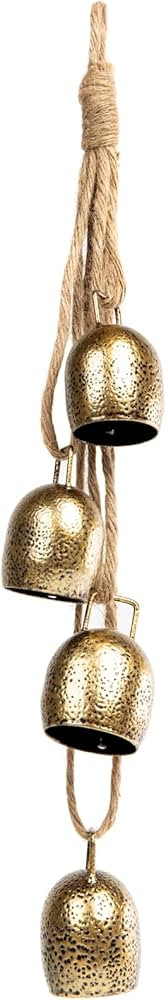 Deco Cow Bells on Rope Christmas Wall Hanging Bells Jingle Christmas Tree Bell Tibetan Inspired M... | Amazon (US)