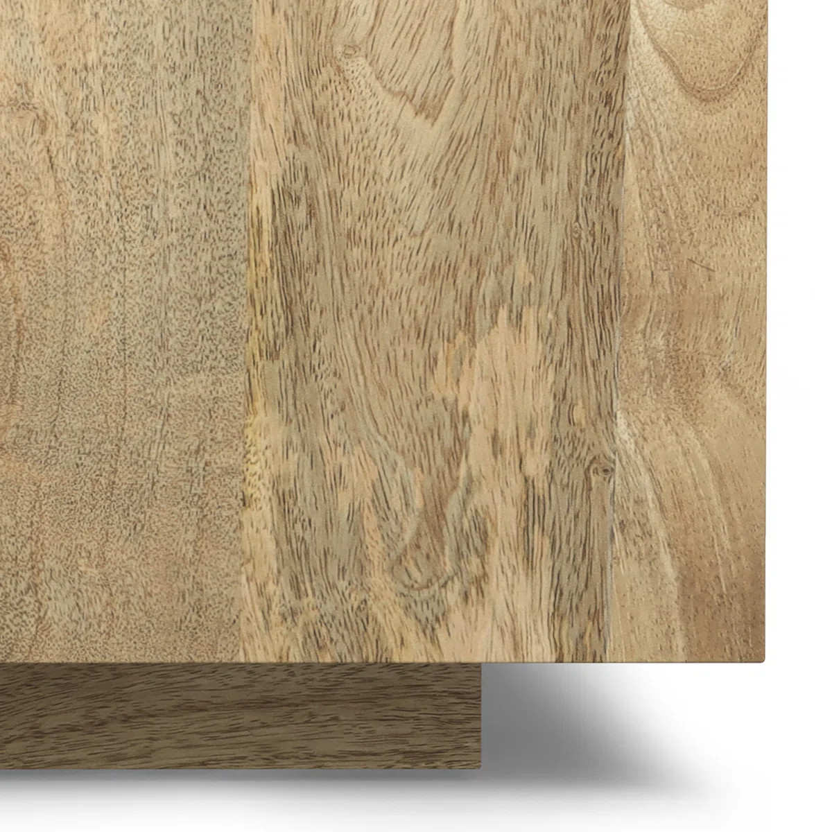 Lockhart 30"W Solid Mango Wood Modern Square Coffee Table in Natural, Fully Assembled | Wayfair North America