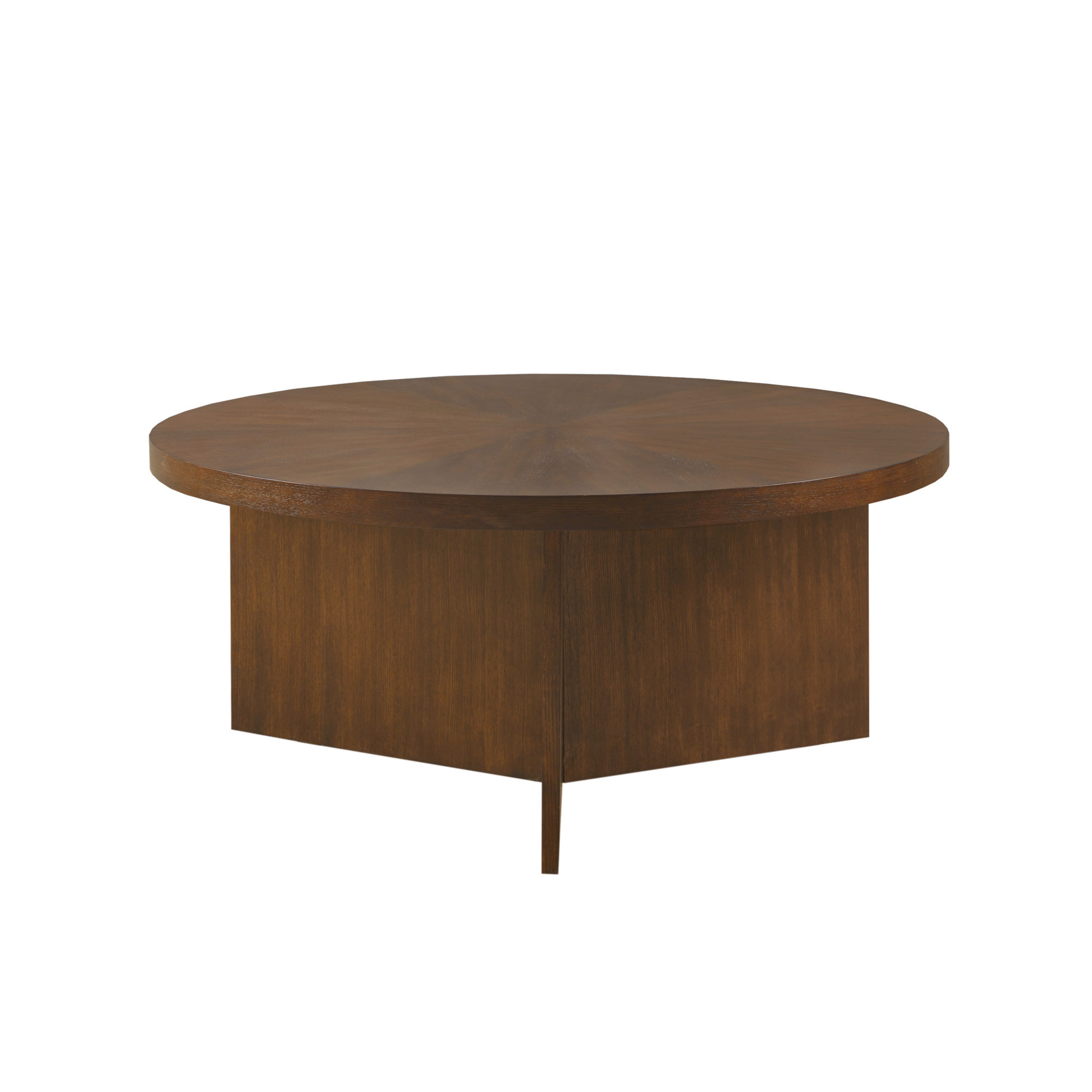 Somerville Round Wood Partition Base Coffee Table | World Market