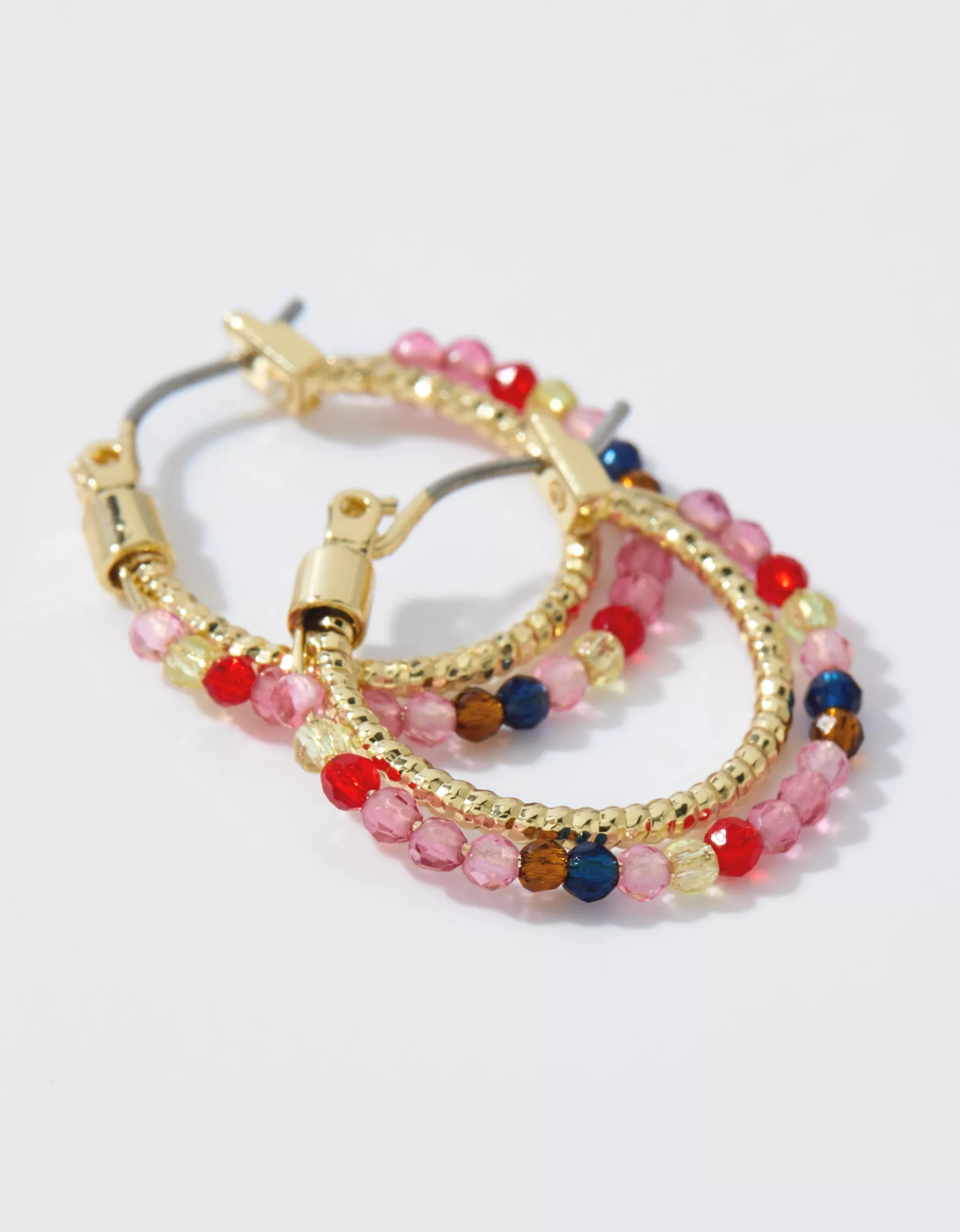 Aerie Multi Faceted Bead Earrings | American Eagle Outfitters (US & CA)