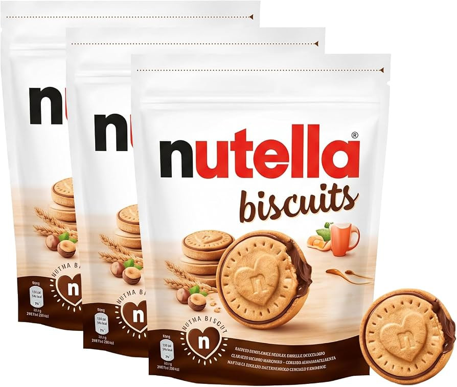 Nutella Biscuits, Hazelnut Spread With Cocoa, Sandwich Cookies, 20-Count Bag (Pack of 3) | Amazon (US)