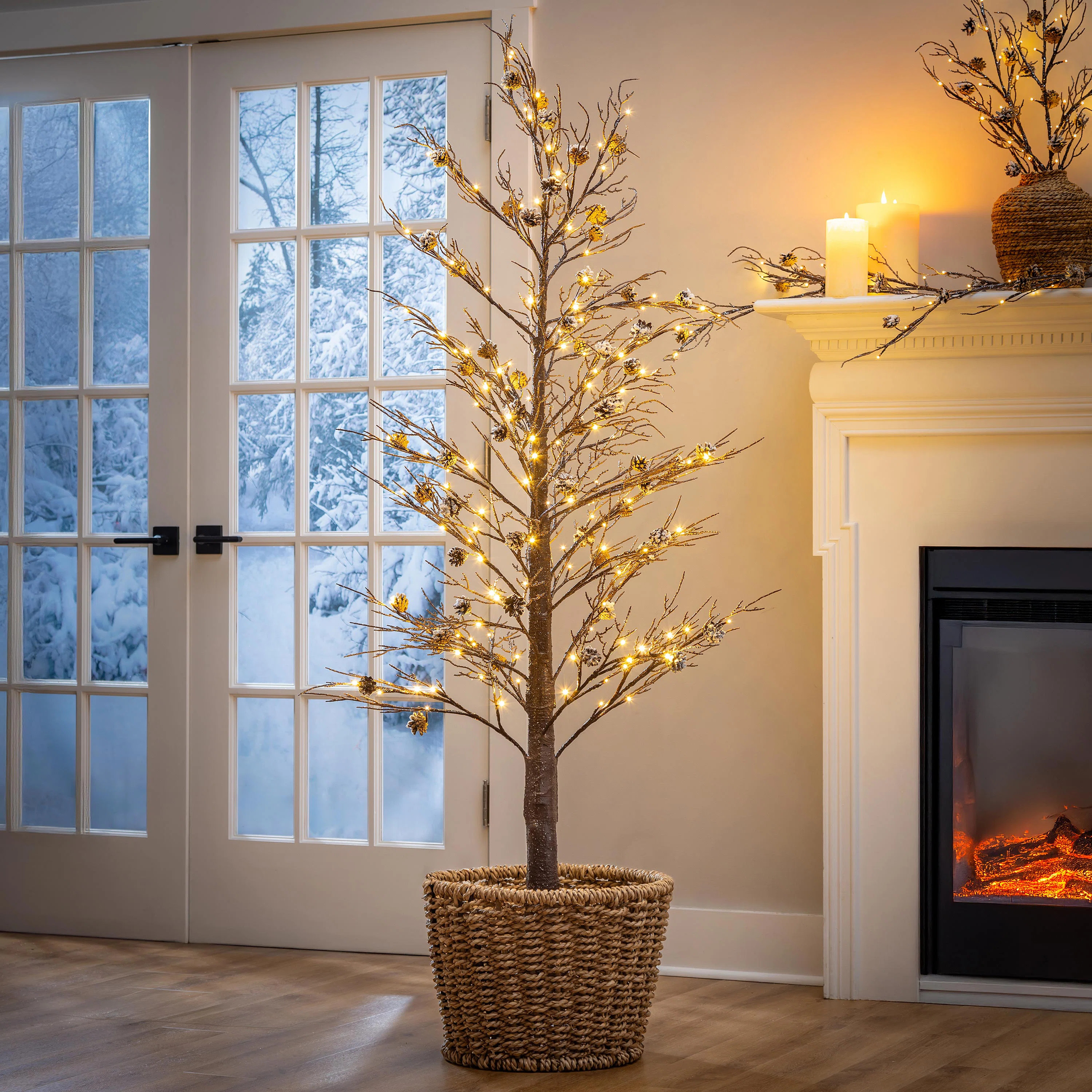 LED Indoor/Outdoor Frosted Pine Tree | Wayfair North America