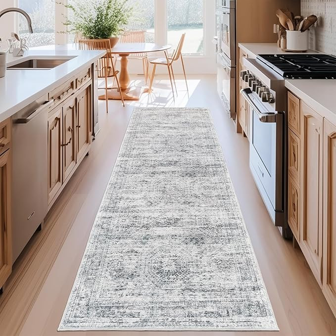 Kitchen Runner Rug Non Slip - 2.5 x 8 Runners for Hallways, Entryway, Bedroom, Washable Runner Ru... | Amazon (US)