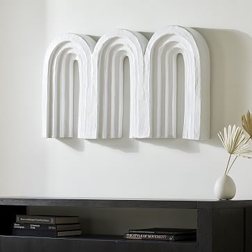 Textured Arch Papier-Mache Dimensional Wall Art by Diego Olivero | West Elm | West Elm (US)