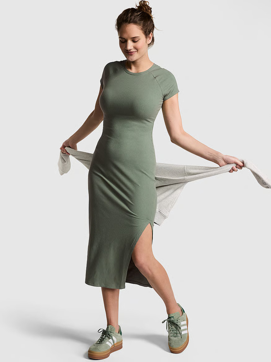 Contour Ribbed Midi Dress | Victoria's Secret (US / CA )