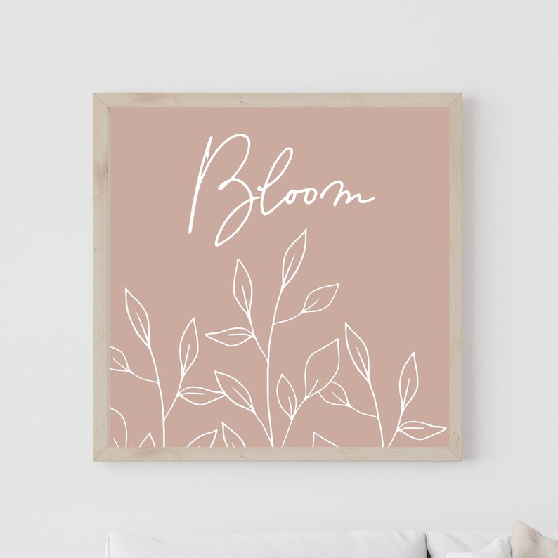 Bloom Printable, Botanical Print, Plant Printable, DIY Wall Art, Spring Printable, Spring Home De... | Etsy (US)