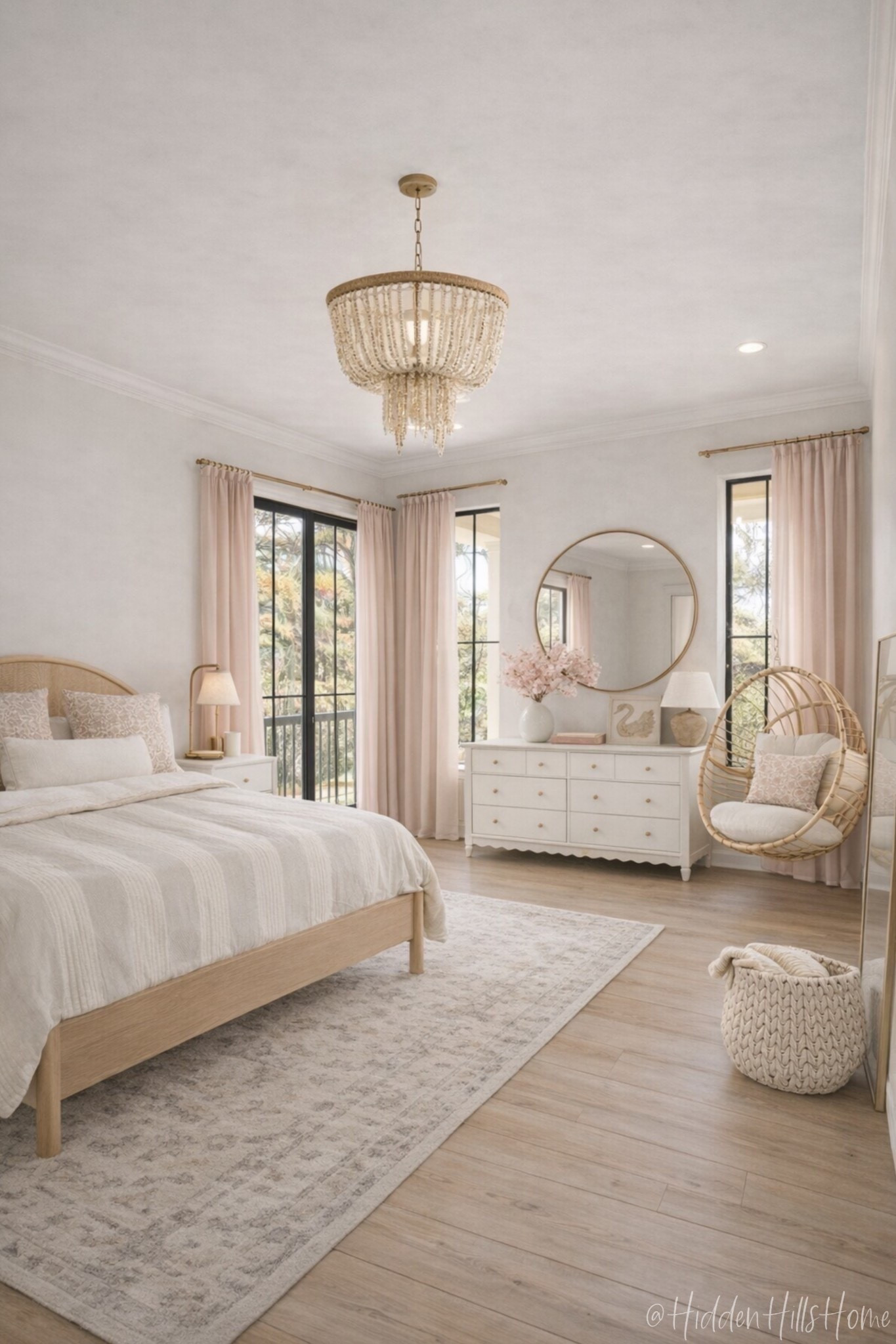 Girls room decor mood board, girls bedroom decor ideas, cute girls room design, feminine bedroom #girlsroom 
Wall color is SW Hush White and Arcade White

#LTKHome #LTKSaleAlert #LTKKids