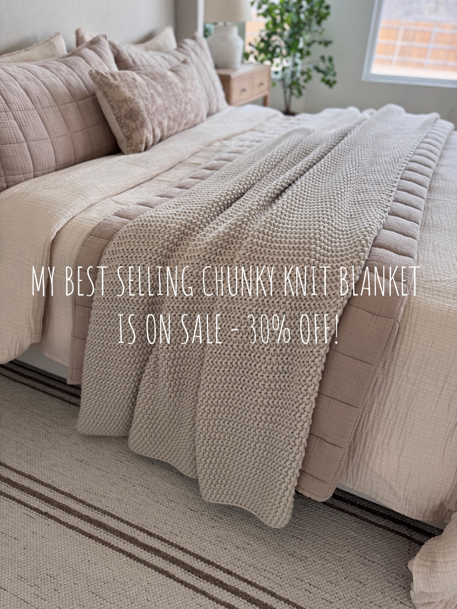 ✨ Target SALE - 30% off my best selling chunky knit blanket ✨

Casaluna sale, target sale, bedding sale, early black friday deals, target bedding, bedding essentials 

#LTKSaleAlert #LTKGiftGuide #LTKHome