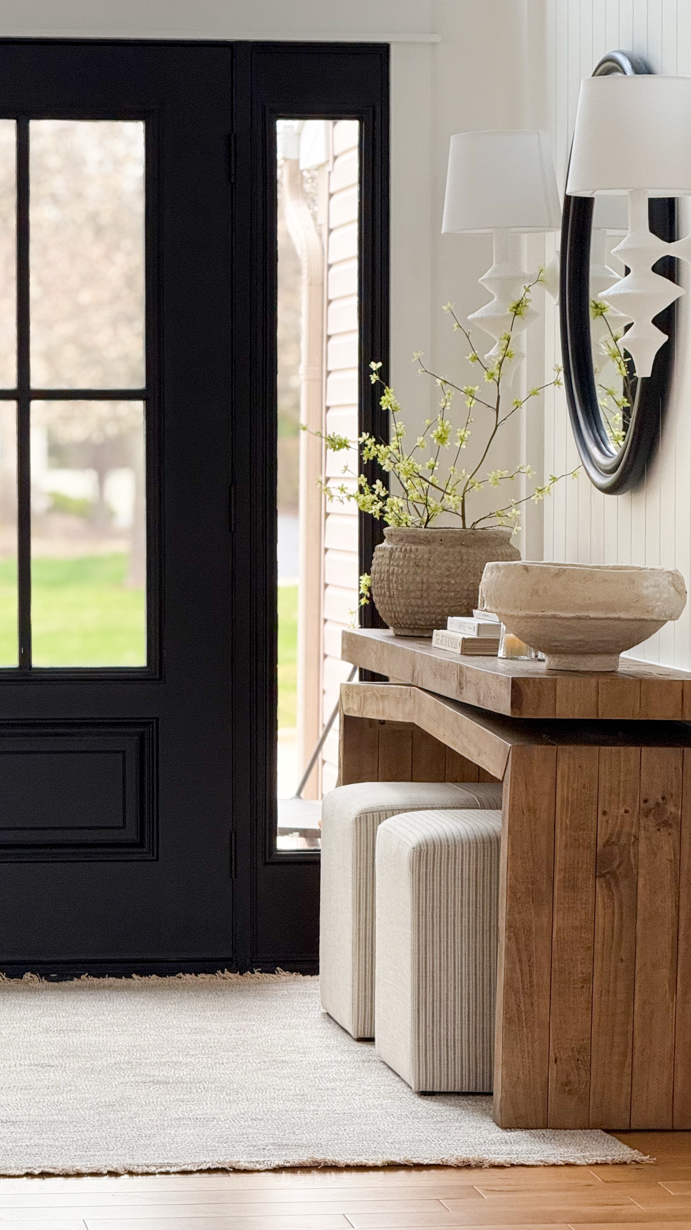 Faux florals, realistic stems, branches, spring flowers, home decor, interior design, neutral home, pottery barn, Lulu and Georgia, McGee & Co, entry, console stying, home style

#LTKSaleAlert #LTKSeasonal #LTKHome