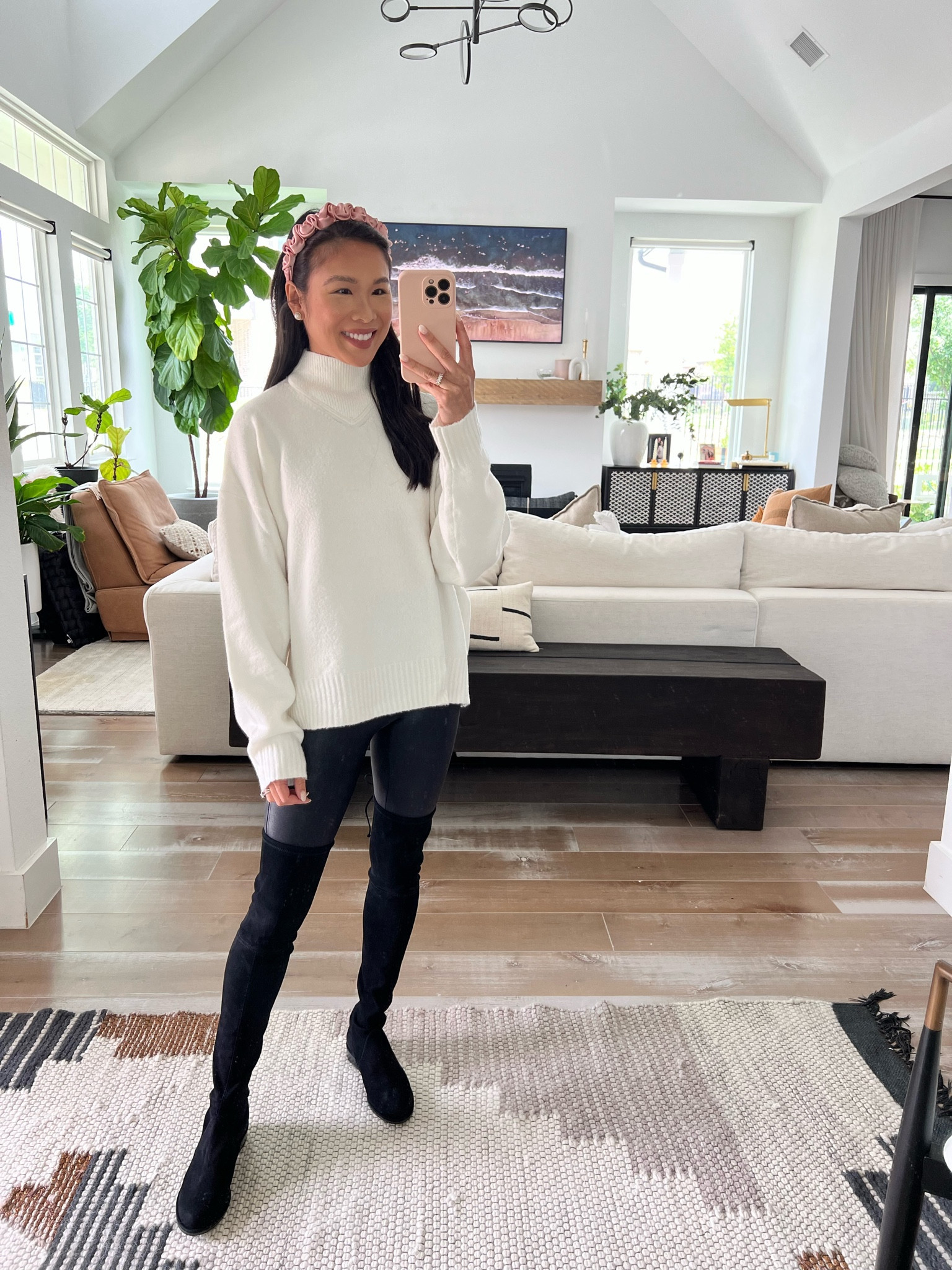 Winter outfit on sale for the Nordstrom Anniversary sale. Sweater in size XS, leggings in size XS and shoes fit TTS! 

#LTKStyleTip #LTKSaleAlert #LTKxNSale