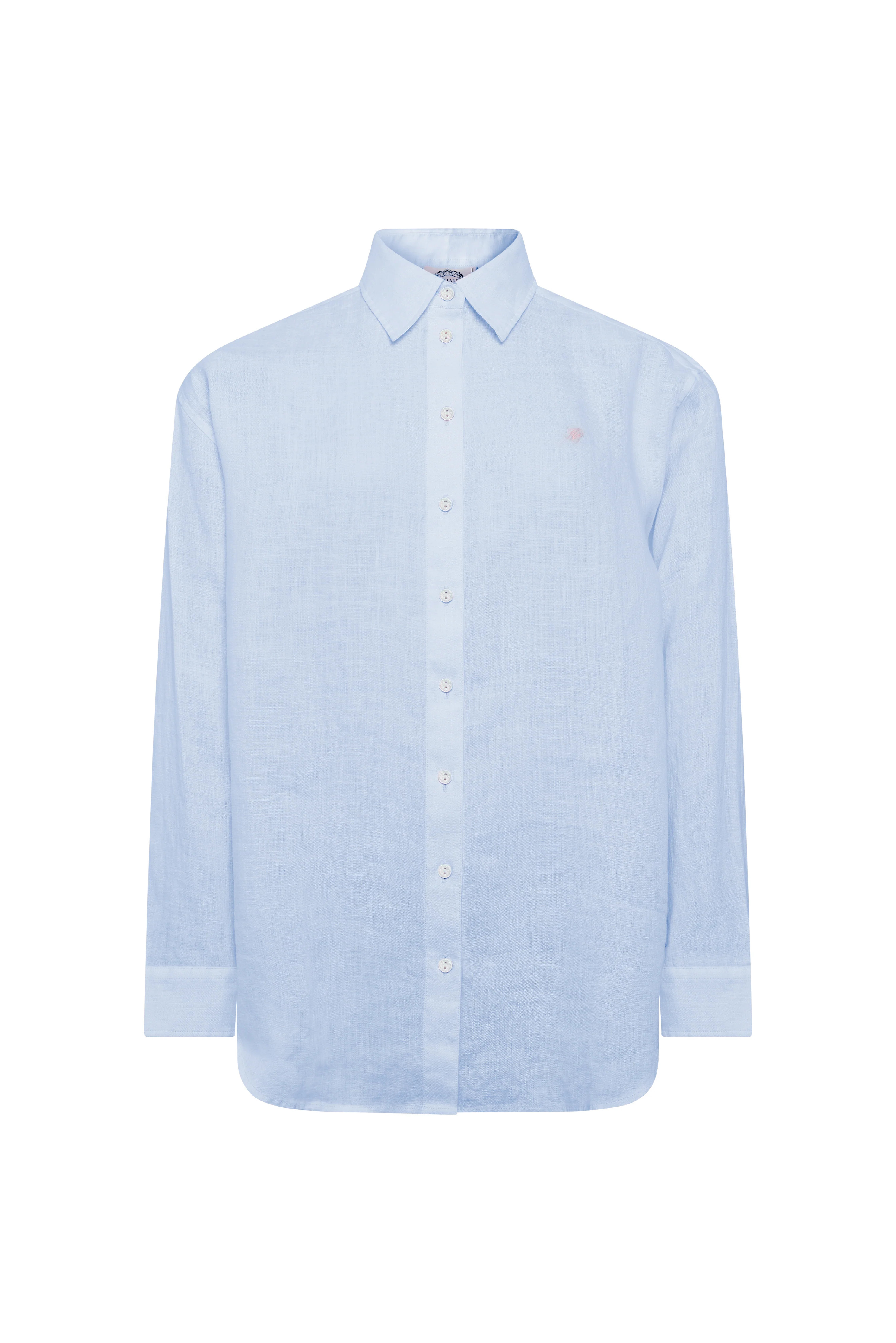 Amalfi Linen Shirt (Light Blue Linen) | Holland Cooper