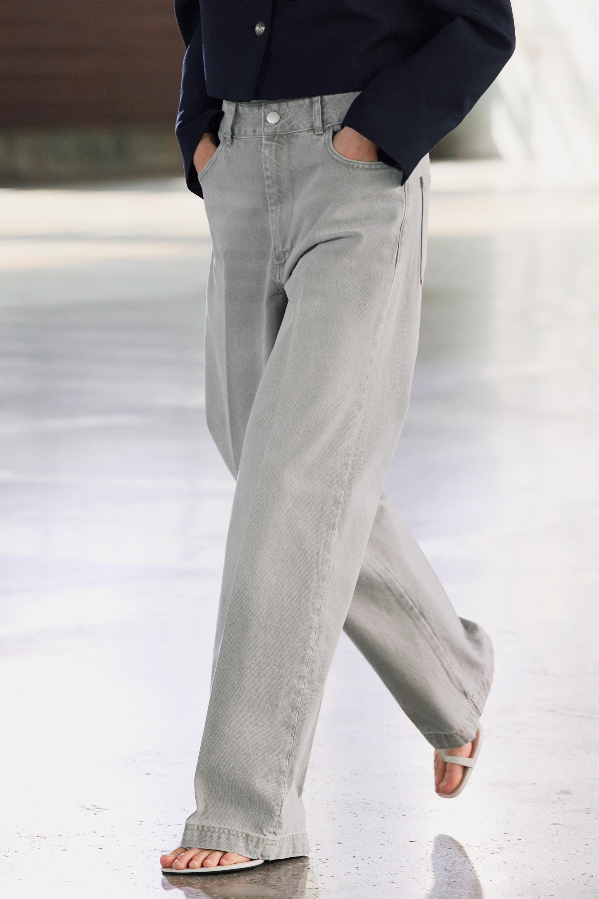 ZW COLLECTION HIGH WAIST WIDE LEG JEANS | Zara US