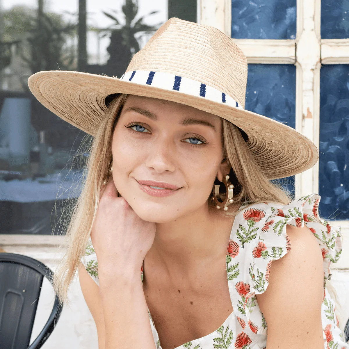 Gold Metallic Bead Hoops | Sunshine Tienda