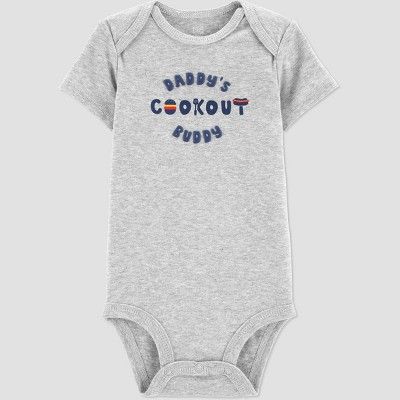 Baby Boys' Daddy's Cookout Buddy Bodysuit - Just One You® made by carter's Gray | Target