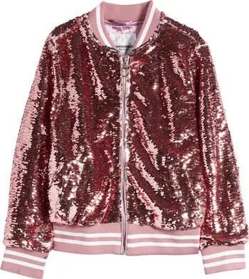 Kids' Flip Sequin Bomber Jacket | Nordstrom