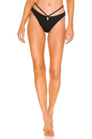 JONATHAN SIMKHAI Suki Bikini Bottom in Black from Revolve.com | Revolve Clothing (Global)
