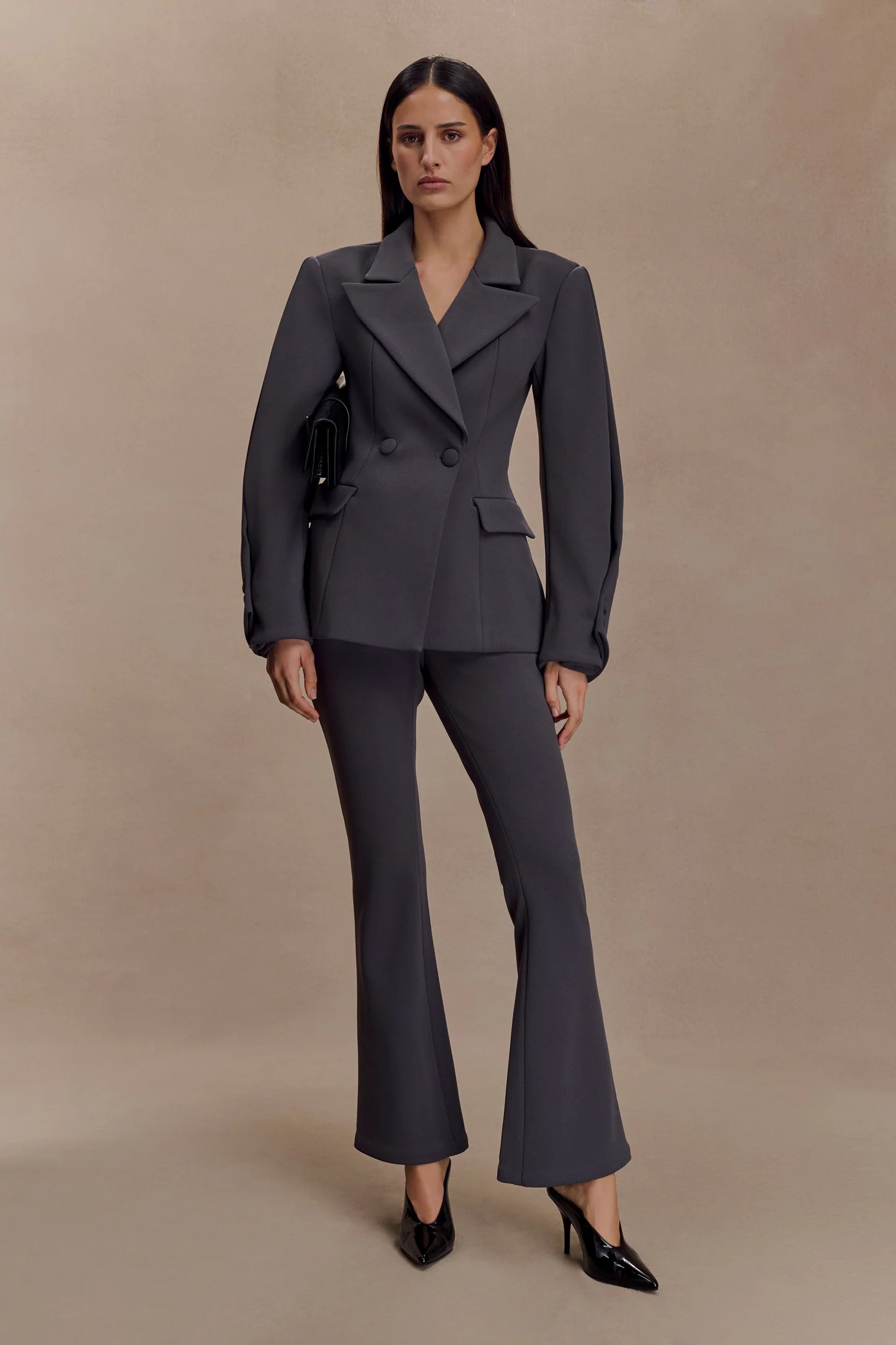 Structured Blazer - Charcoal Shadow | MESHKI US