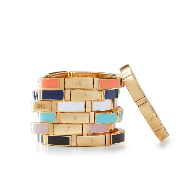 M&G Signature Enamel Stretch Bracelet | Mark and Graham