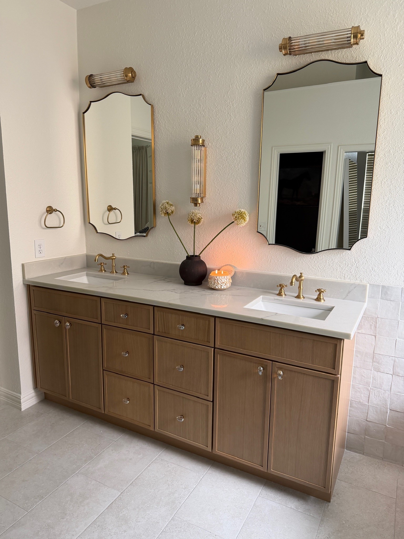 Bathroom renovation details ✨ tying it all together with double mirrors, warm lighting, and elevated hardware for a clean, timeless vanity moment!

bathroom renovation ideas, vanity design details, bathroom mirrors, vanity lighting ideas, cabinet hardware knobs, modern bathroom vanity, bathroom remodel inspiration, bathroom lighting fixtures, double vanity design, home renovation details, bathroom styling ideas, interior design finishes, elevated home decor, classic bathroom design

#LTKHome