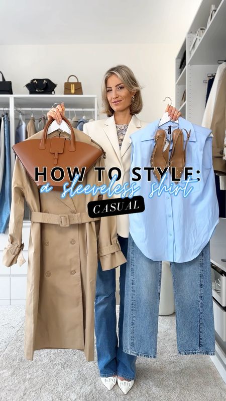 How to style: a sleeveless shirt. Such a versatile piece for your spring wardrobe! Lovely with shorts as well for summer. I’m wearing xs. Trench coat in s but would size down to xs, I’m 5’7/171 and it runs quite oversized imo. Jeans is nice with a little heel or when you’re 5’7/171 cm and taller. 

Read the size guide/size reviews to pick the right size.

Leave a 🖤 to favorite this post and come back later to shop

Casual outfit, casual style, style inspo, outfit inspo, trench coat, light wash jeans, high waisted jeans, jeans outfit, casual work outfit, smart casual workwear, 


#LTKSeasonal #LTKstyletip #LTKworkwear