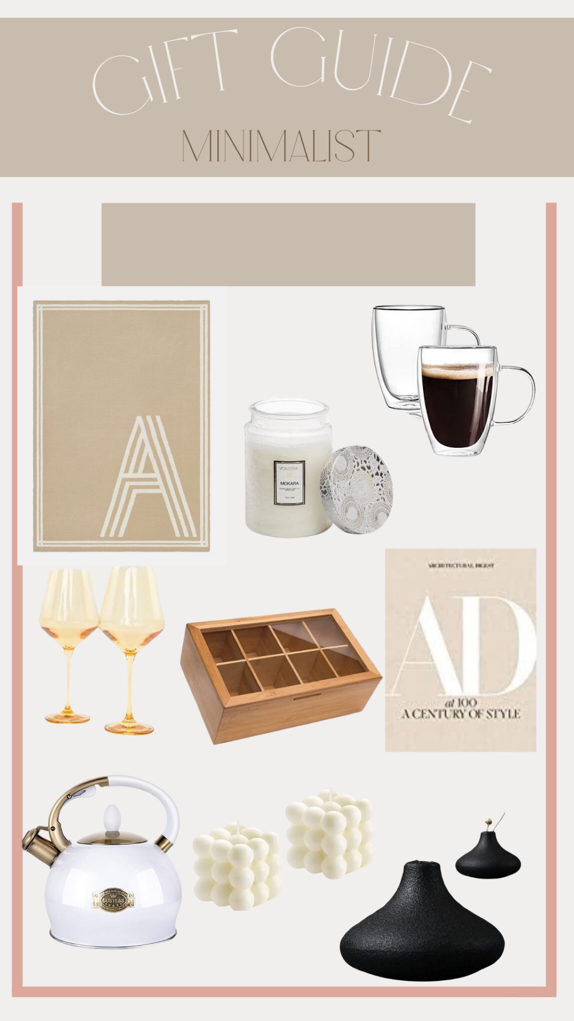 Gift Guide
— Minimalist


#LTKSeasonal #LTKHoliday #LTKGiftGuide