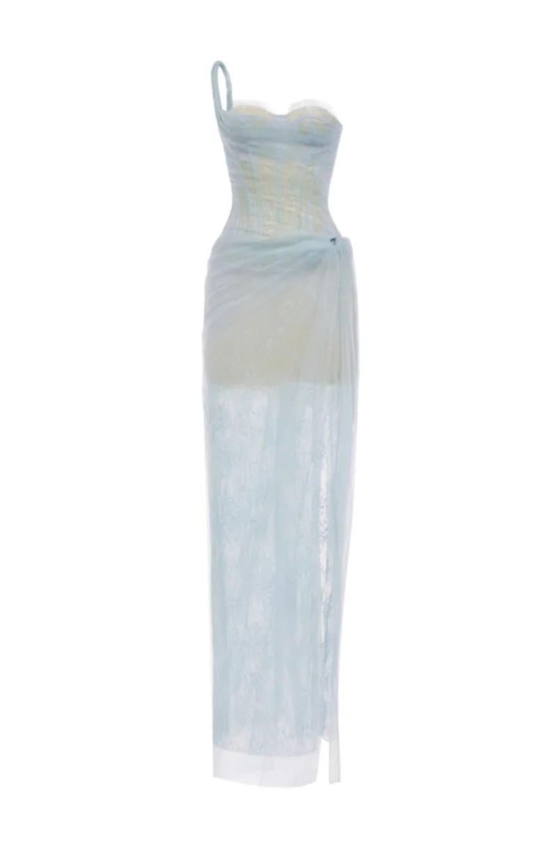 MARA DRESS - BLUE | Montsand | CULT MIA | CULT MIA UK LTD