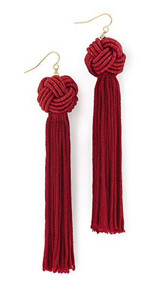 Vanessa Mooney The Astrid Knotted Tassel Earrings | Shopbop