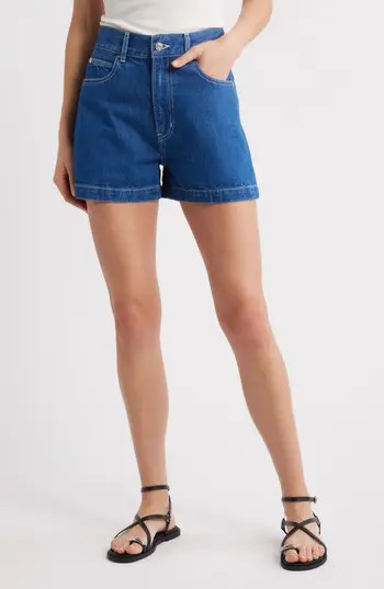 FRAME The Charm High Waist Denim Shorts in Graphic at Nordstrom Rack, Size 28 | Nordstrom Rack