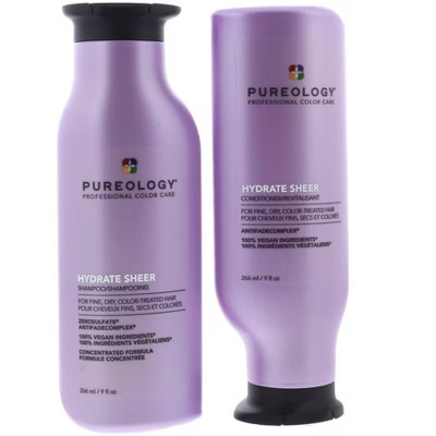 Pureology Hydrate Sheer Shampoo & Conditioner Duo Set 9 fl oz / 266ml each Perfectly balanced hydration without weighing hair down | Target