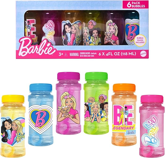 Barbie™ 6 Pack Bubble Solution Set | Amazon (US)