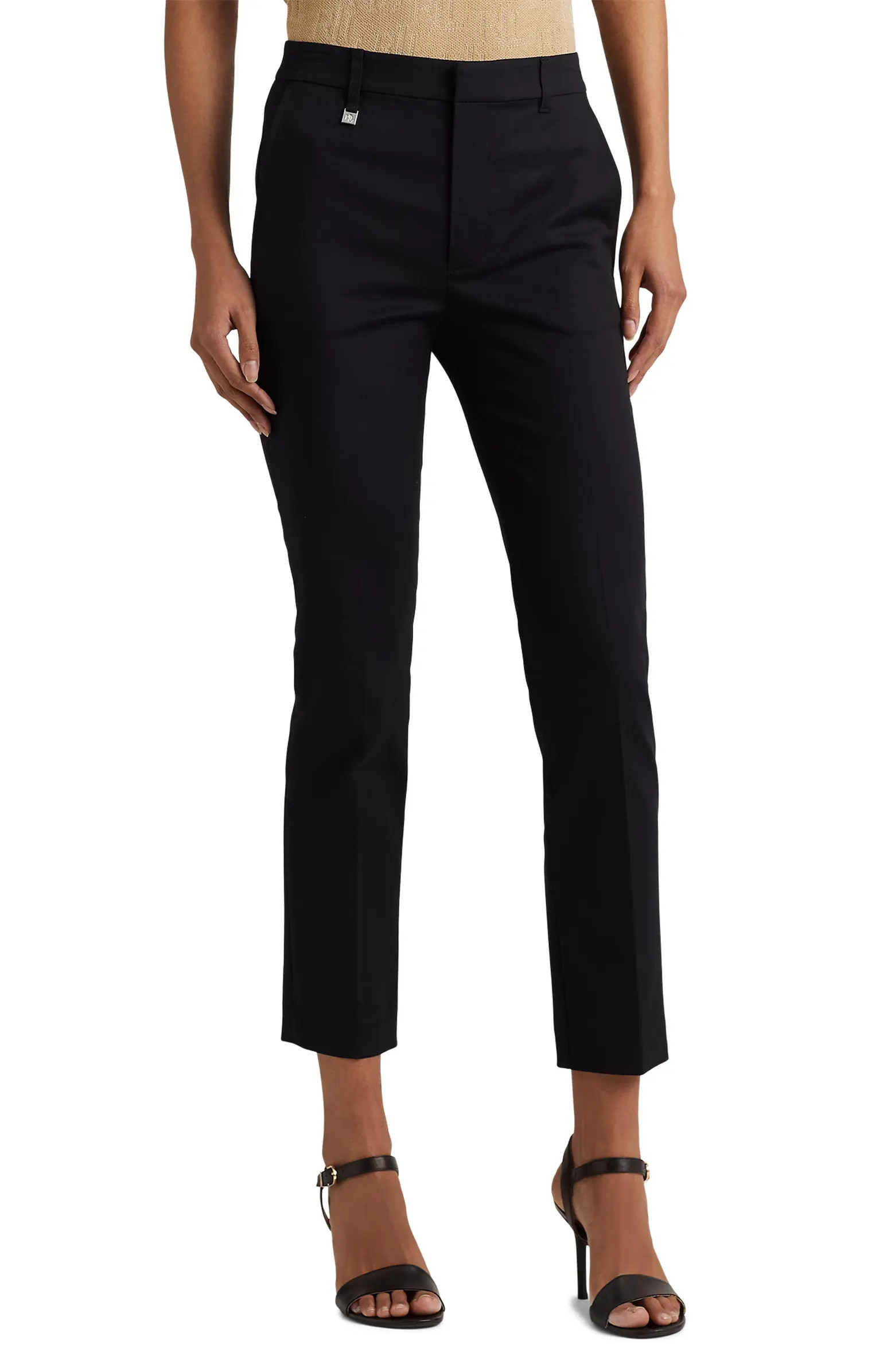 Lauren Ralph Lauren Double Faced Stretch Cotton Pants | Nordstrom | Nordstrom