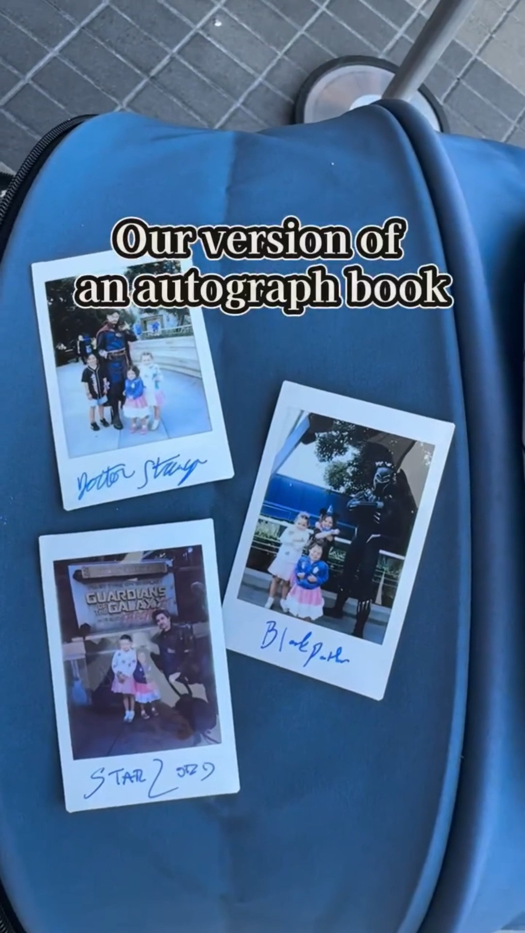 The autograph book that shows how your kids grow as they collect more character autographs. We will take this in each trip and add to it to watch how they grow and see how long it takes to fill the whole photo album! 

I also love that we can include the characters in our book who don’t sign autographs, like Buzz, and the Star Wars characters. 
#disneytips #autographs #disneycharacters