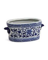 13.75x7.25x6 Chinoiserie Ceramic Indoor Planter | TJ Maxx