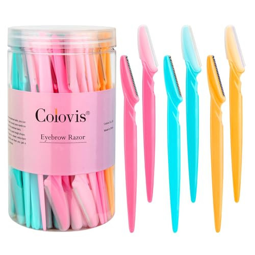 66 Eyebrow Razor and Face Razor for Women and Men, Eyebrow Hair Trimmer and Shaver with Protective Cover,Safe and Newbie Friendly | Amazon (US)