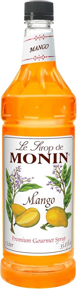 Monin - Mango Syrup, Tropical and Sweet, Great for Cocktails, Sodas, and Lemonades, Gluten-Free, ... | Amazon (US)