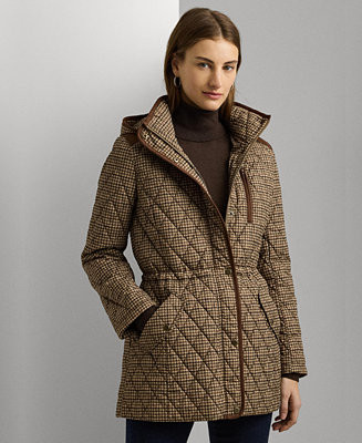 Women's Hooded Anorak Quilted Coat | Macy's