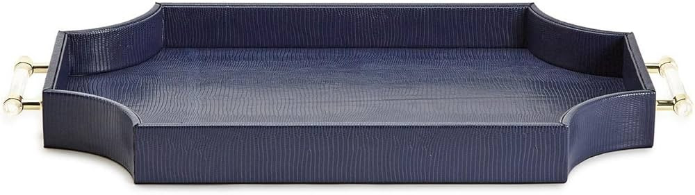 Two's Company Regency Decorative Navy Rectangle Tray, 21"x13" | Amazon (US)