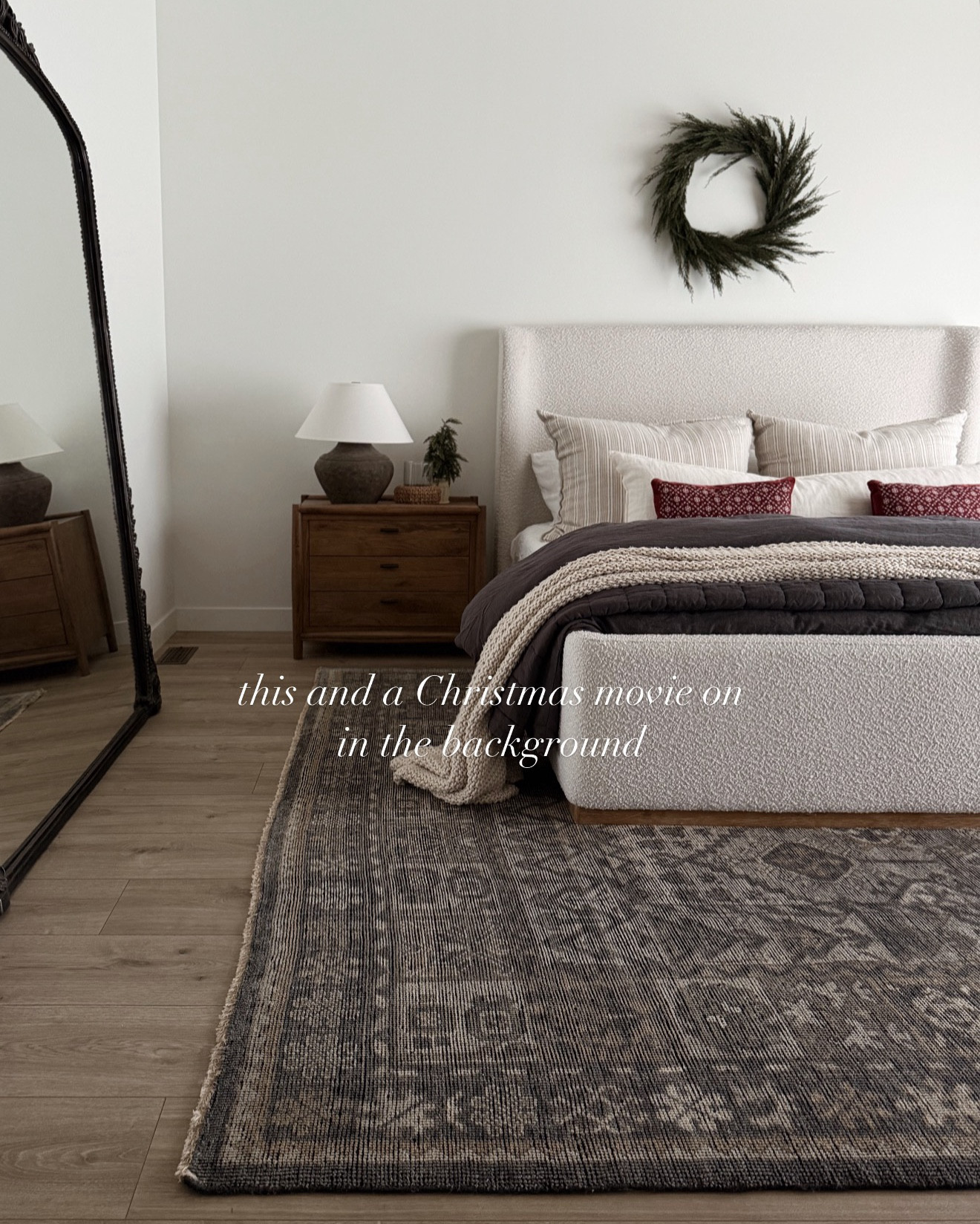 Is there anything more magical than crawling into a cozy bed and watching your favorite Christmas movie? 

#christmasdecor #christmasmood #christmasmantel #bedroom #holidaybedroom

#LTKHoliday #LTKHome #LTKFindsUnder50