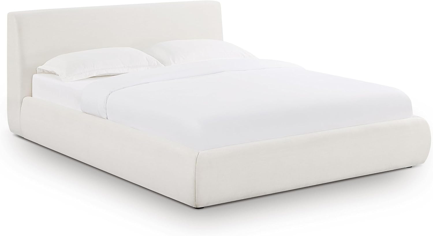TOV Furniture Isla Cream Upcycled Linen Queen Bed | Amazon (US)