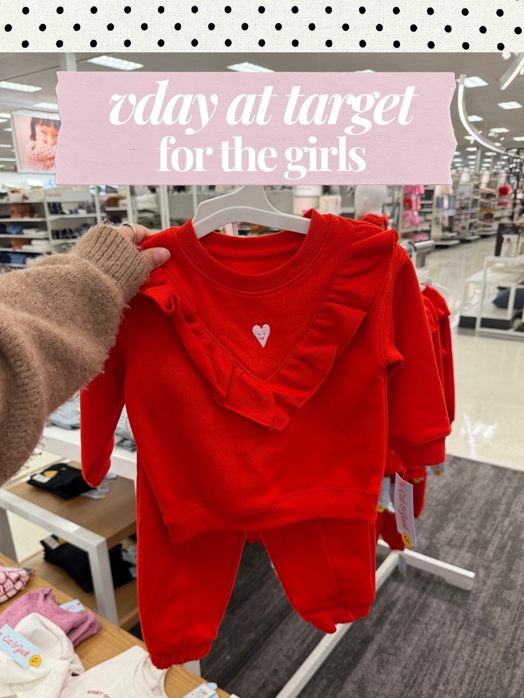 Can’t get over these girly new arrivals at target!🤭🧸🎀❣️

valentines baby girl outfits target baby girl valentines clothes ruffle baby dresses bow details heart print baby clothes toddler girl valentines outfit target finds

#LTKKids #LTKootd #LTKBaby