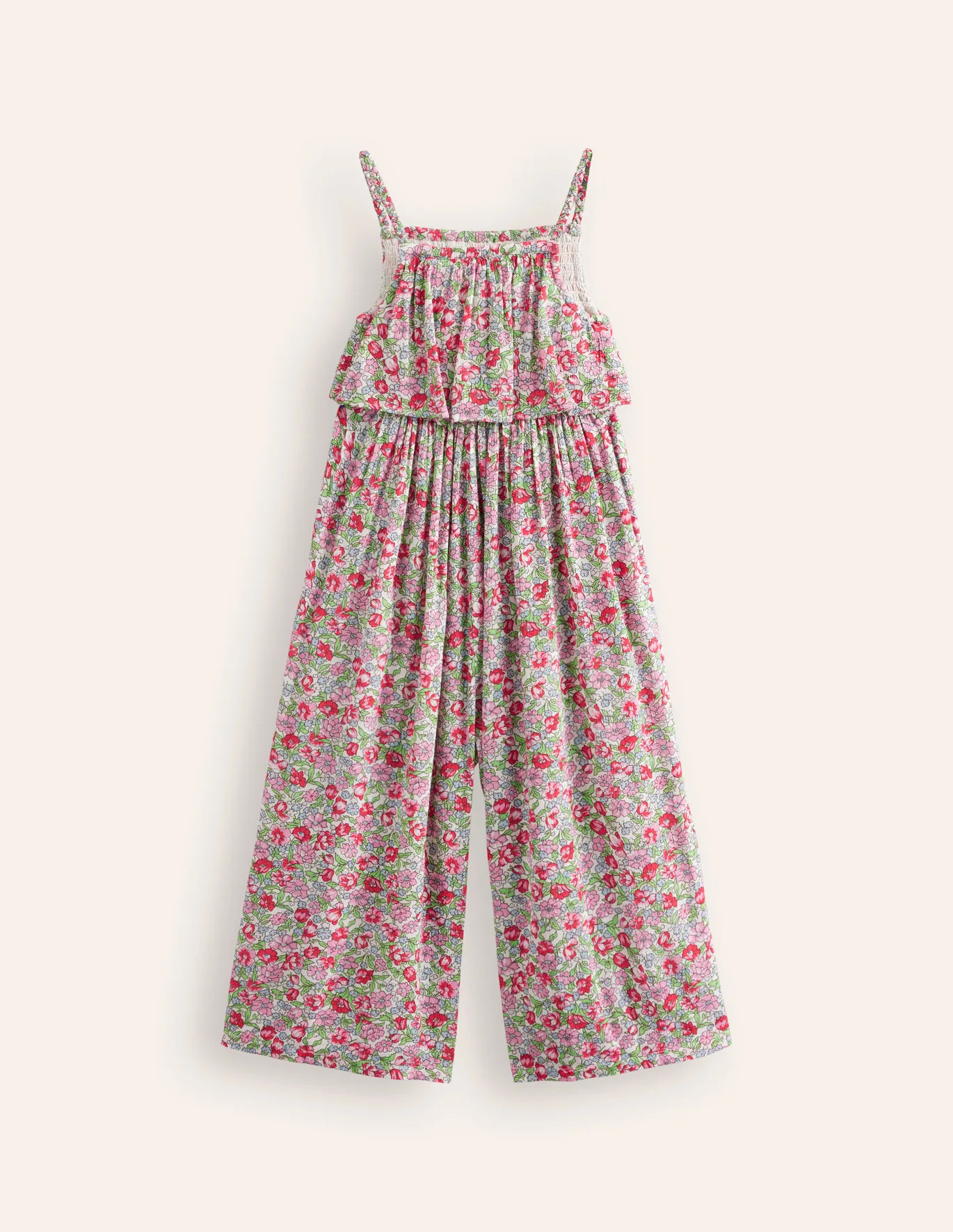 Jumpsuit mit weitem Bein - Kaugummi Pfingstrose Blumenmuster | Boden DE | Boden DE