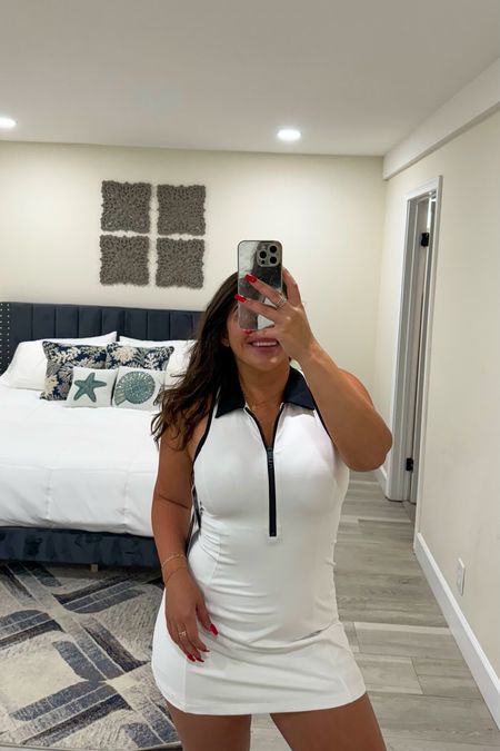 Okay obsessed is an understatement when it comes to this athletic dress!!!! It’s so cute!!! Perfect for tennis or golf or even just running around doing errands!!! And right now it’s 20% off!!! + you can stack code SUITEAF for an additional 15% off the sale price!!!! 

#LTKStyleTip #LTKFitness #LTKFindsUnder100