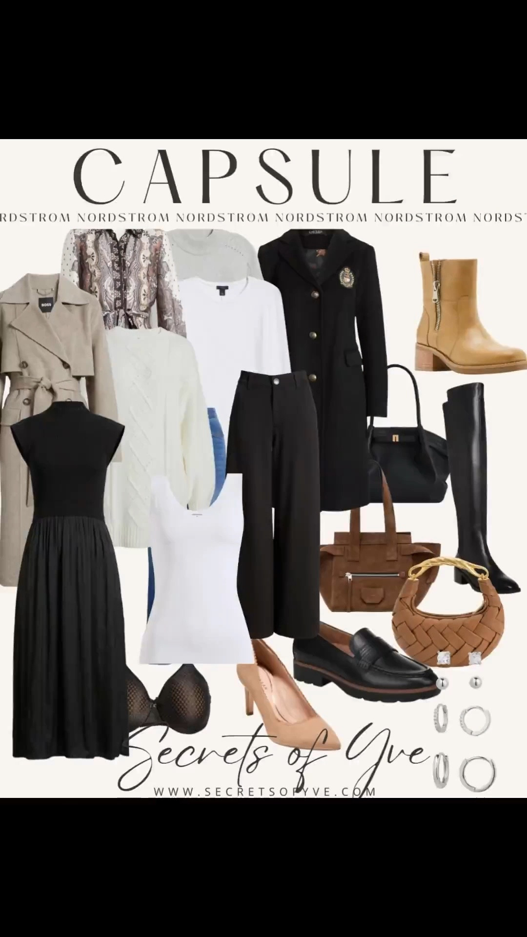 SecretsofYve: My Capsule Wardrobe!  @nordstrom
Pick some as gifts. 🎁 
#Secretsofyve #ltkgiftguide
Always humbled & thankful to have you here.. New posts daily at 3pm & 4:15pm EST. 
CEO: PATESI Global & PATESIfoundation.org
@secretsofyve : where beautiful meets practical, comfy meets style, affordable meets glam with a splash of splurge every now and then. I do LOVE a good sale and combining codes! #ltkstyletip #ltksalealert #ltkfamily #ltku #ltkfindsunder100 #ltkactive #ltkkids #ltkfindsunder50 #ltkover40 #ltkpetite #ltkplussize #ltkhome #ltkswim #ltkitbag #ltkwedding #ltkbaby #ltkshoecrush #ltkbeauty #ltkmidsize #ltktravel #ltktall #ltkparties #ltkbump #ltkworkwear #ltkholiday #ltkxnsale #ltkmomlife #ltkootd #ltkvlog secretsofyve 

#LTKgrwm #LTKSeasonal #LTKdayinmylife